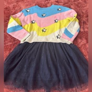 Billieblush little girls dress. Size 4. Splattered paint on sleeve.